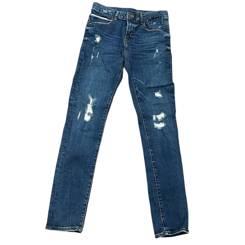 Girls Zara Skinny distressed jeans 11-12
